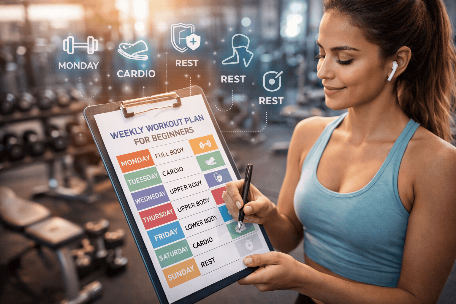 Cómo estructurar tu semana de entrenamiento si eres principiante