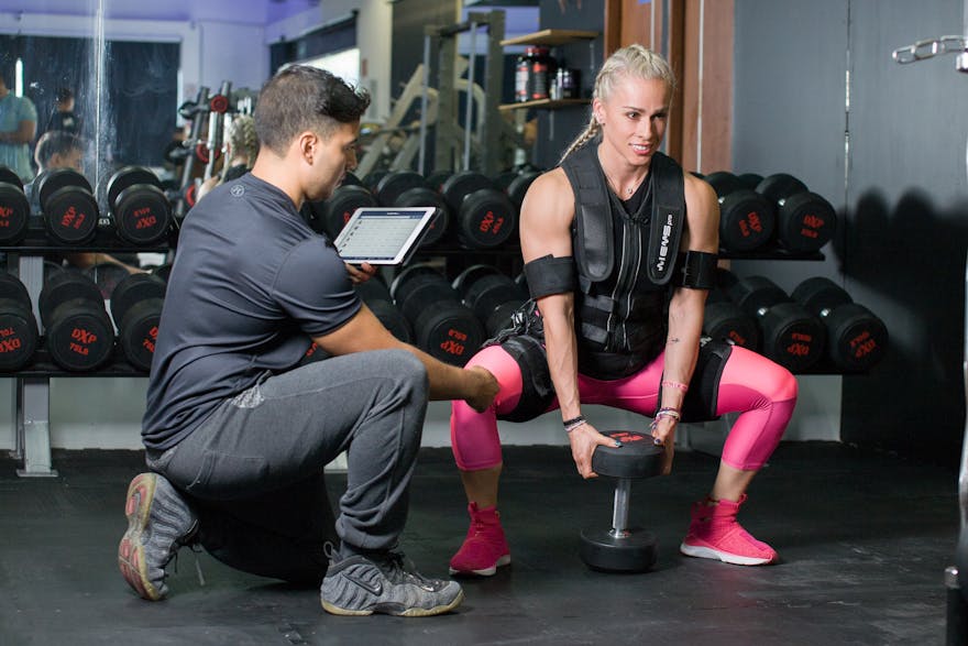 técnica de sentadilla